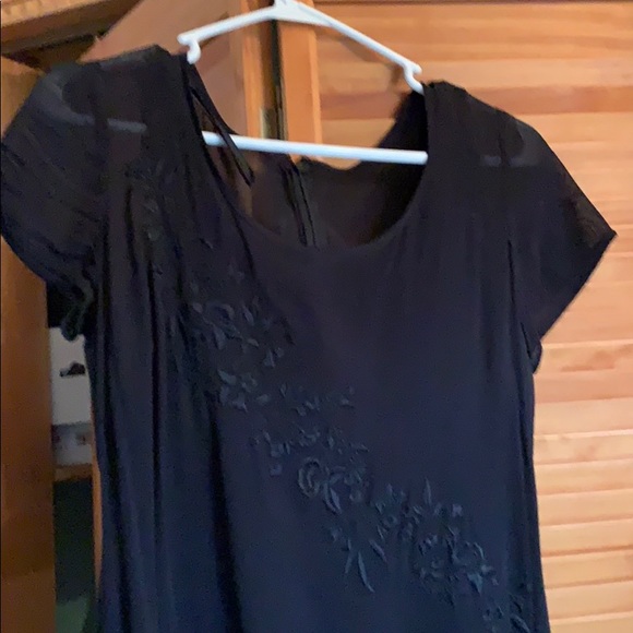 Liz Claiborne classic black dress petite size 8EUC - Picture 6 of 8